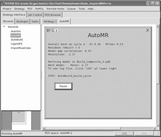Experimental phasing in the AutoSol GUI