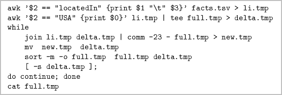 Bash Datalog Answering Datalog Queries With Unix Shell Commands Springerlink