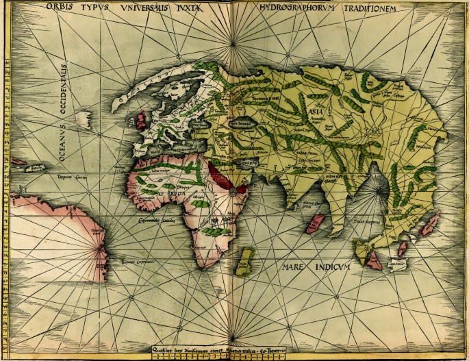 Mapa do Mundo com Base em Ptolemeu - 1467