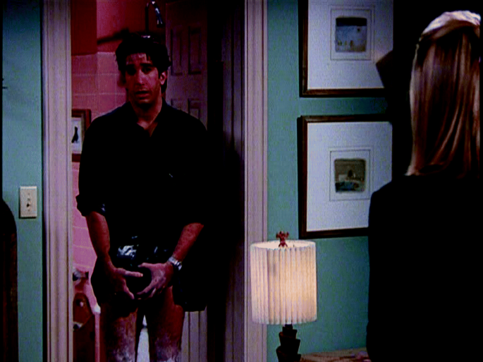 Ross Can't Get His Leather Pants Back On | Friends - YouTube