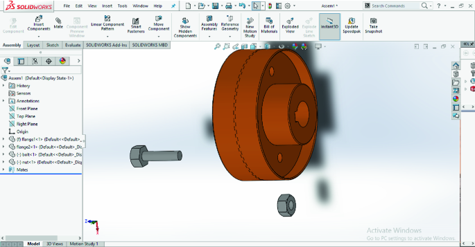 top down modelling in SolidWorks drawing a tube in an assembly - YouTube