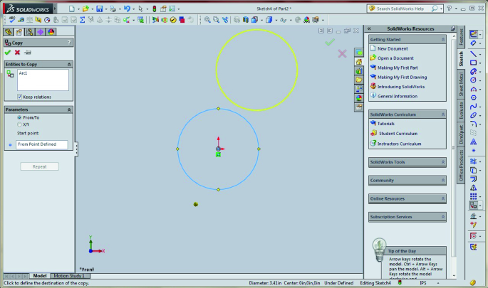 Use SOLIDWORKS Align Sketch Tool to Move Underdefined Sketch Elements to  the Origin  GSC