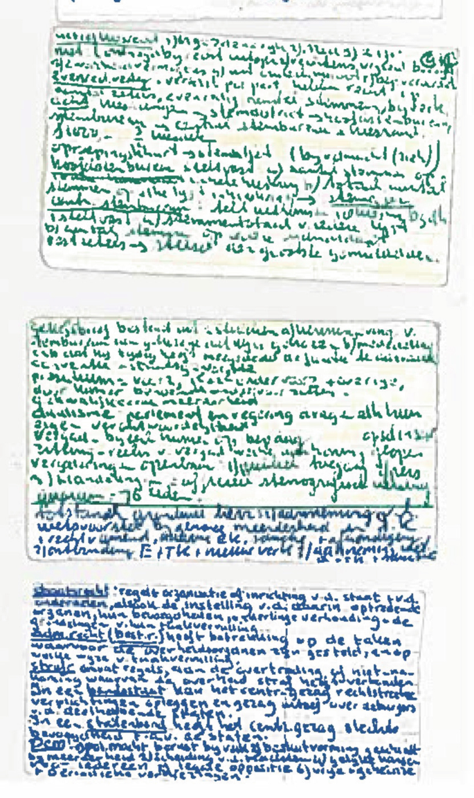 A photograph of a page in the note. There are 3 blocks of text.