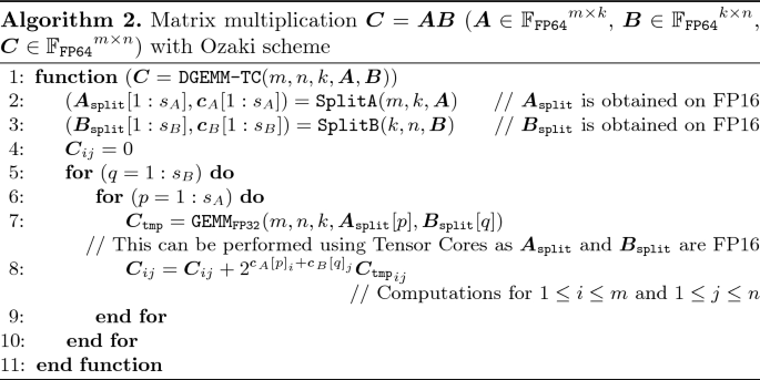 DGEMM Using Tensor Cores, and Its Accurate and Reproducible Versions |  SpringerLink