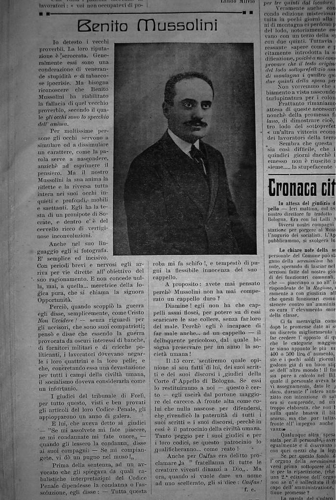 Portrait De Benito MUSSOLINI, Photo Ancienne Entre 1937 Et 1940