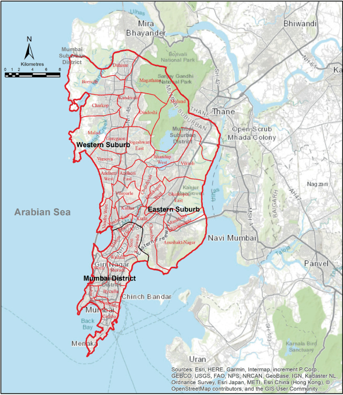 A map of Mumbai depicts the assembly constituencies, the western and eastern suburbs, and the Mumbai district.
