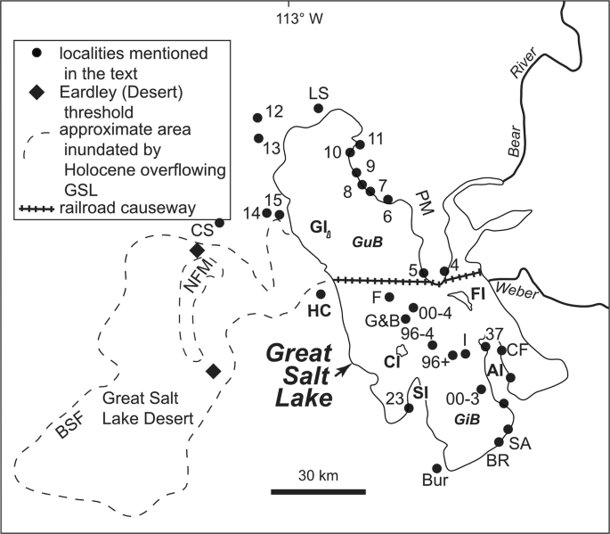 History Of Great Salt Lake Utah Usa Since The Termination Of Lake Bonneville Springerlink