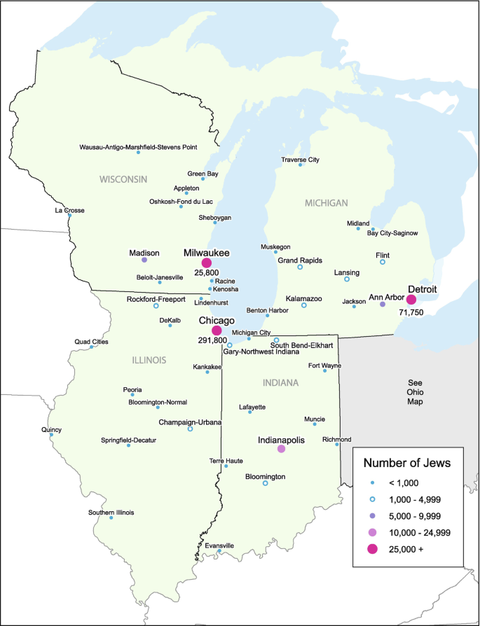 New Buffalo to Gary Lake Michigan Map 1947 
