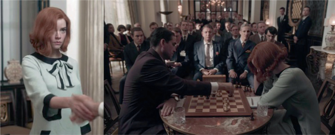 Trends International Netflix The Queen's Gambit - Chess Framed