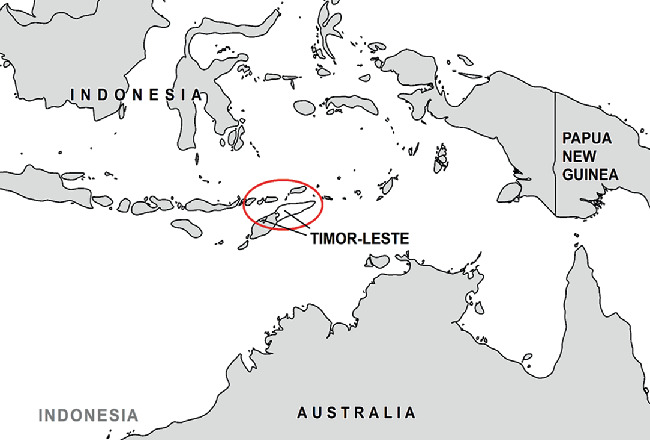 Timor-Leste Branch Roads Project Map