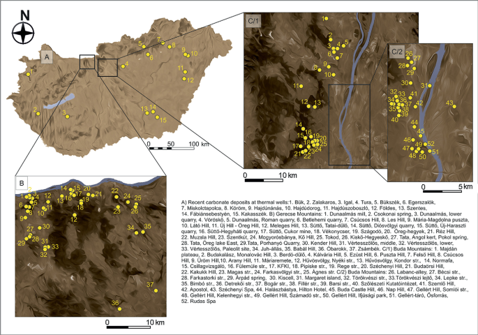 Age, Depositional Environment, and Geochemistry of Freshwater Carbonates  (Travertine, Tufa) from Hungary | SpringerLink