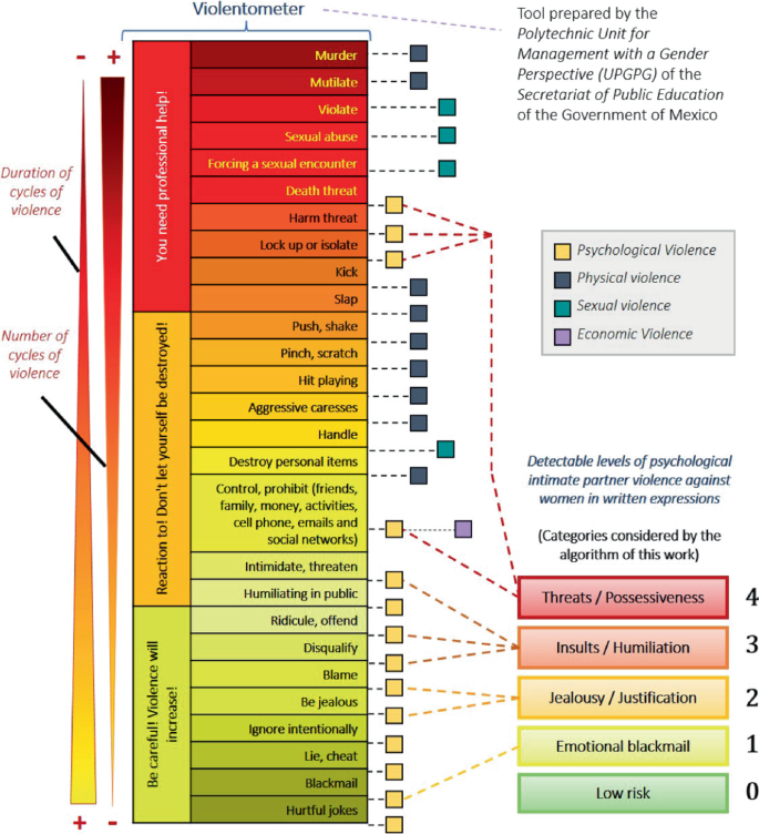 Automatic Detection of Levels of Intimate Partner Violence Against 