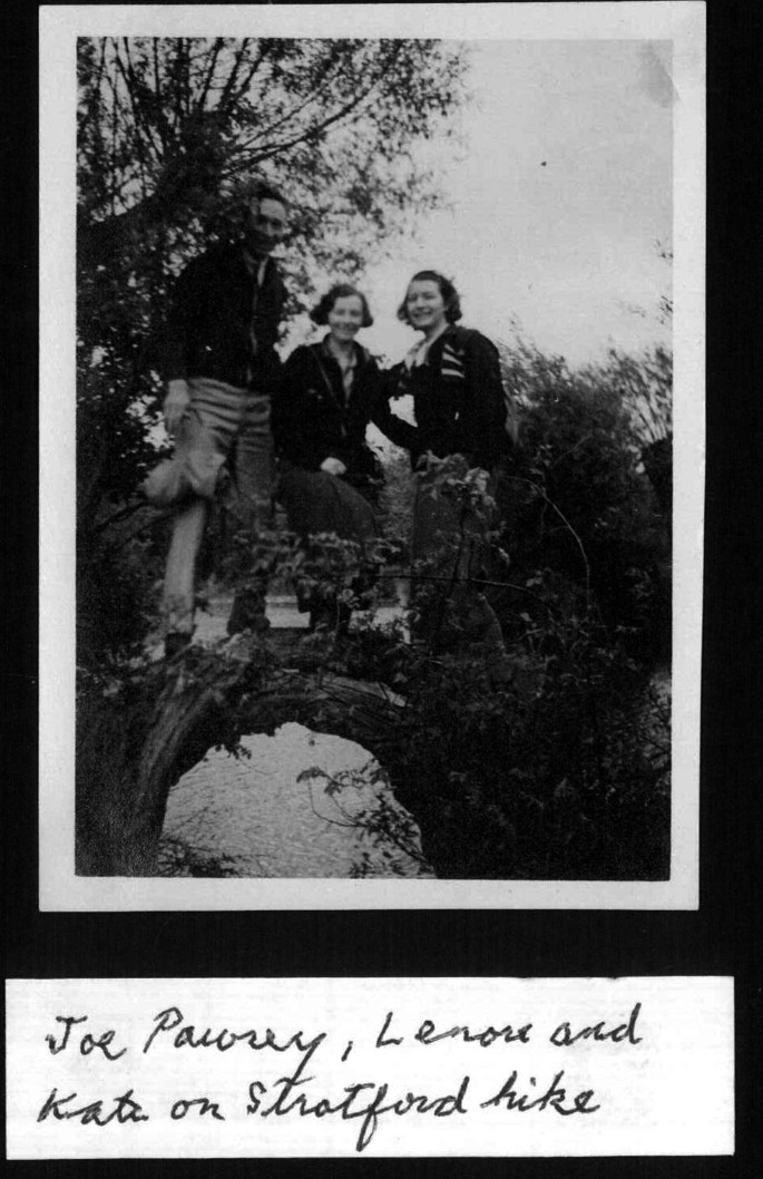A photograph of Joe Pawsey, Lenore Nicoll, and Kate Nicoll.