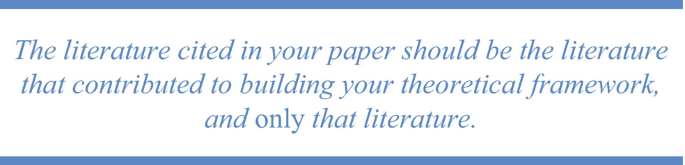 hypothesis based framework A framework for literature.