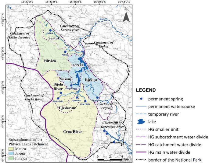 Hydrology, Hydrogeology and Hydromorphology of the Plitvice Lakes Area |  SpringerLink