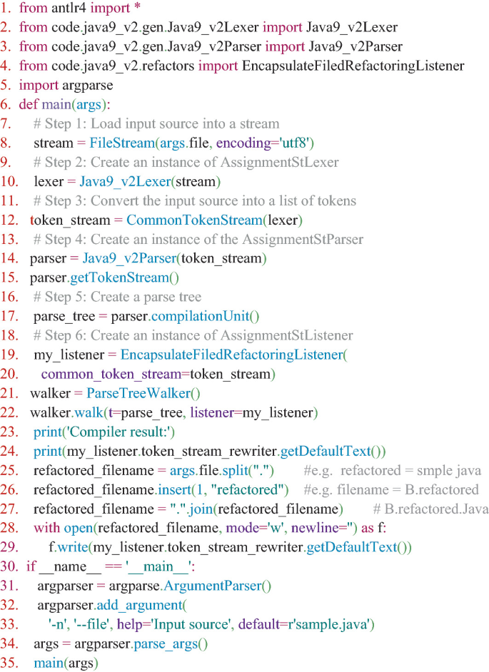 Automatic Refactoring