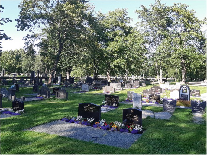 A photograph of a Jewish cemetery. It has multiple graves with different headstones.