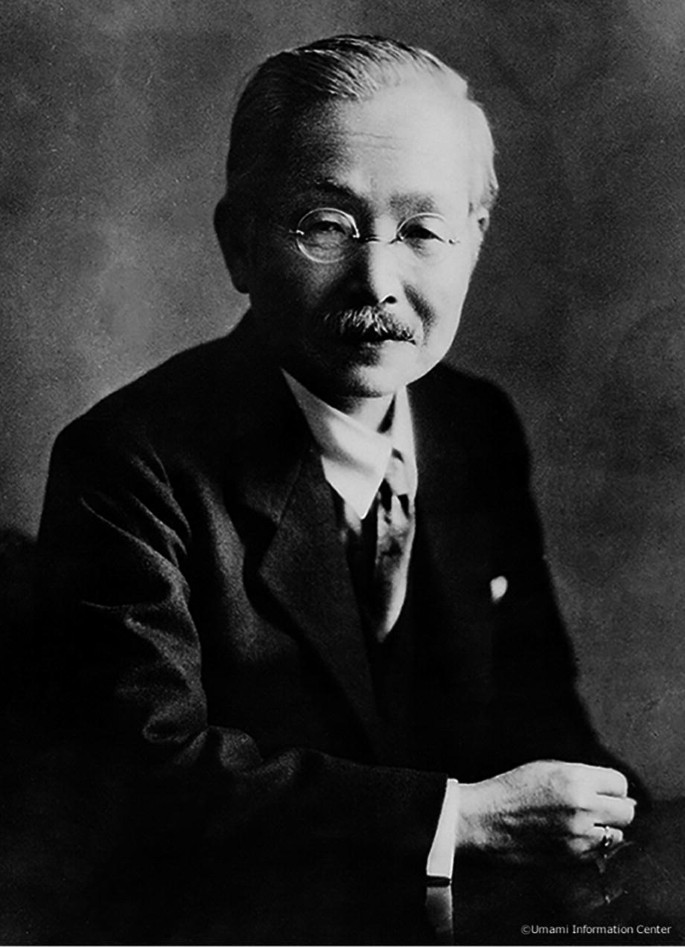 A monochrome photo of Kikunae Ikeda.