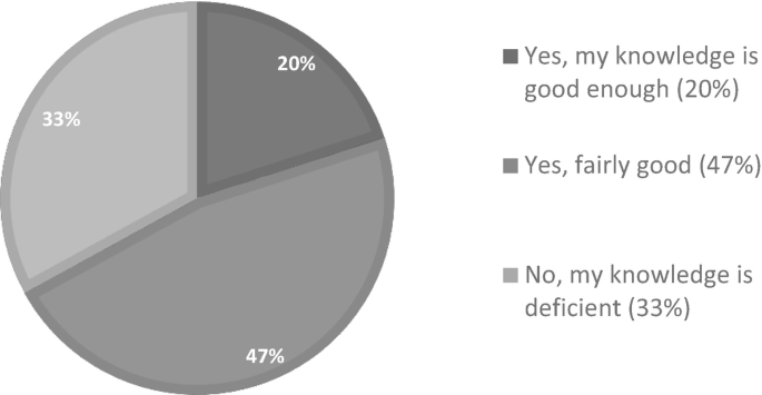 A pie chart depicts the customers' confidence in choosing clothes for outdoor adventure. The highest value is yes, fairly good 47%. No, my knowledge is deficient at 33%. And yes, my knowledge is good enough at 20%.