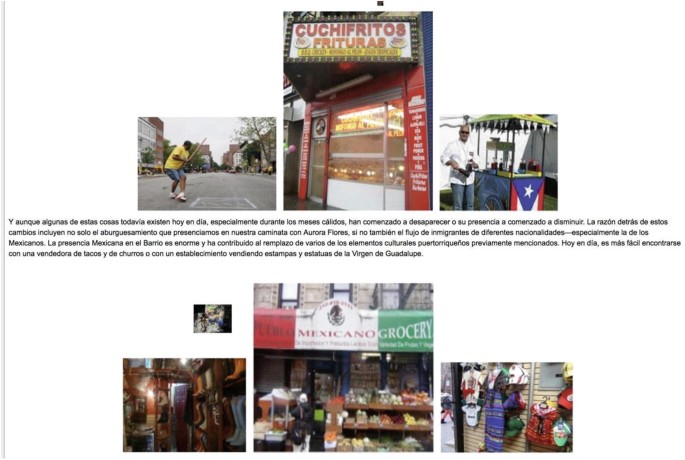 3 photos of a man playing baseball, a shop, and a man standing near a small vehicle are on the top row. In the bottom row, there are 3 photos of three different stores for footwear, groceries, and clothes. It includes text that is written in a foreign language.