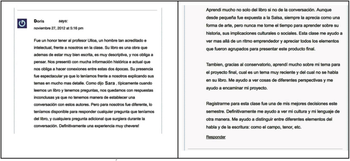 A screenshot of a blog by Doris with text written in a foreign language.