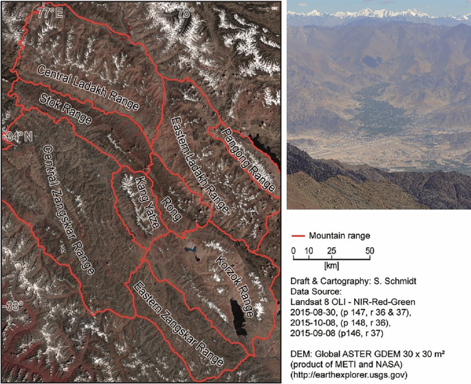 Ladakh Range, Mountains, Location, & Map