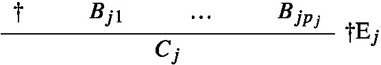 An expression demonstrates the introduction and elimination rules for an n-ary connective. The introduction rules consist of a single rule of the form where either m = 0 or m is greater than 1 and both of the following two conditions hold.