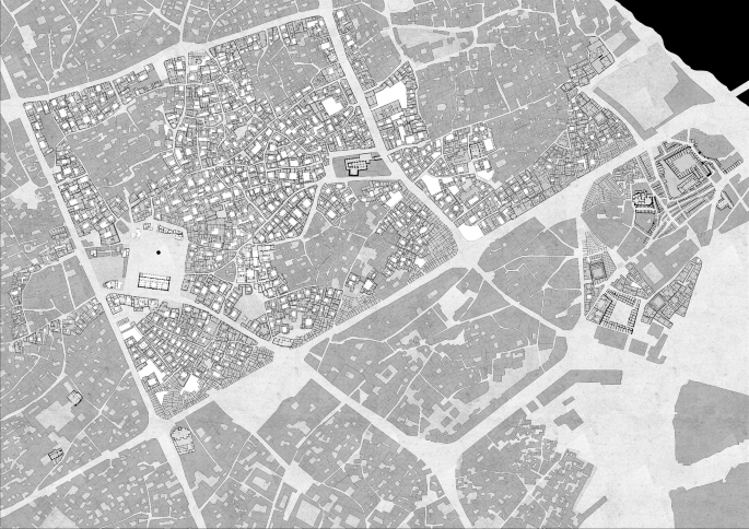 A layout map of Mosul Old City.