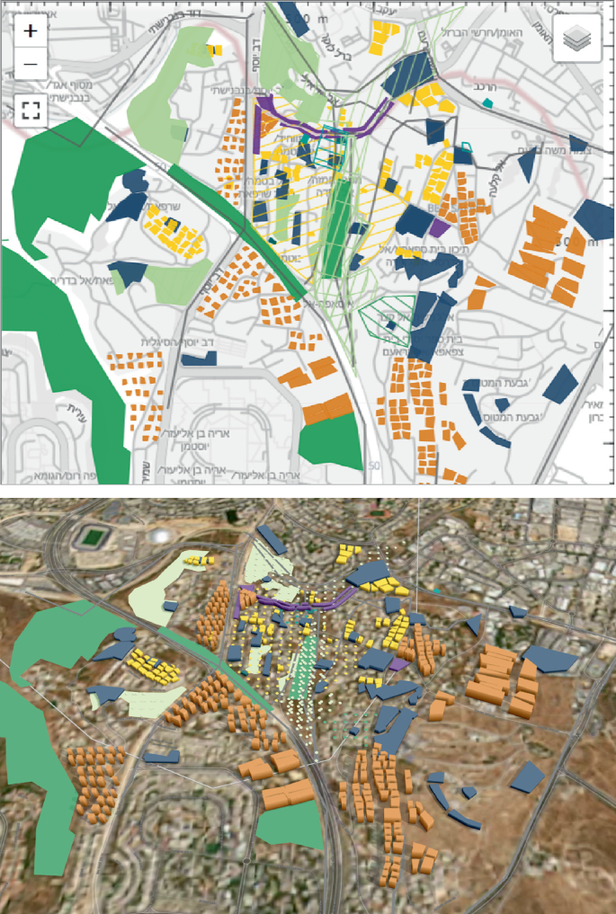 Two maps illustrate the plan of the Beit Safafa, which includes residents and N G Os.