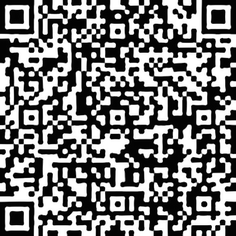 A dark and bright shade QR code with a pattern of squares and rectangles.