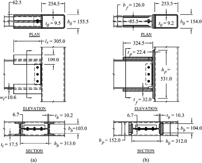 Static Tests on T-Stiffener and Doubler Plate Reinforced Moment ...