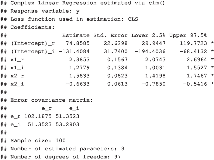 Multiple Complex Linear Regression | SpringerLink