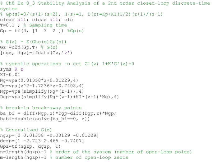Root Locus for DiscreteTime Systems SpringerLink