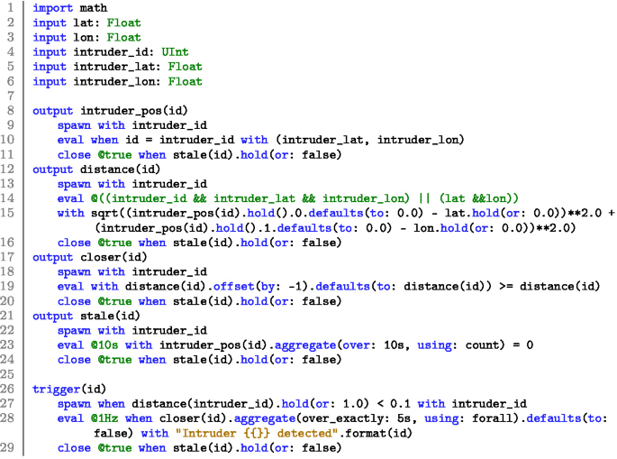 Stream Line Code Pbs Script Example A Tutorial on Stream-Based Monitoring | Springer Nature Link