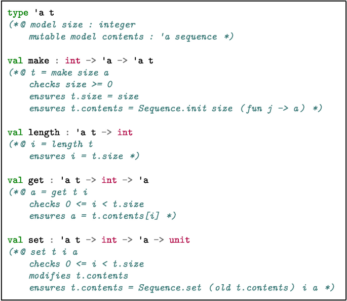 Ocaml Code Example Dynamic Verification of OCaml Software with Gospel and Ortac/QCheck-STM ...