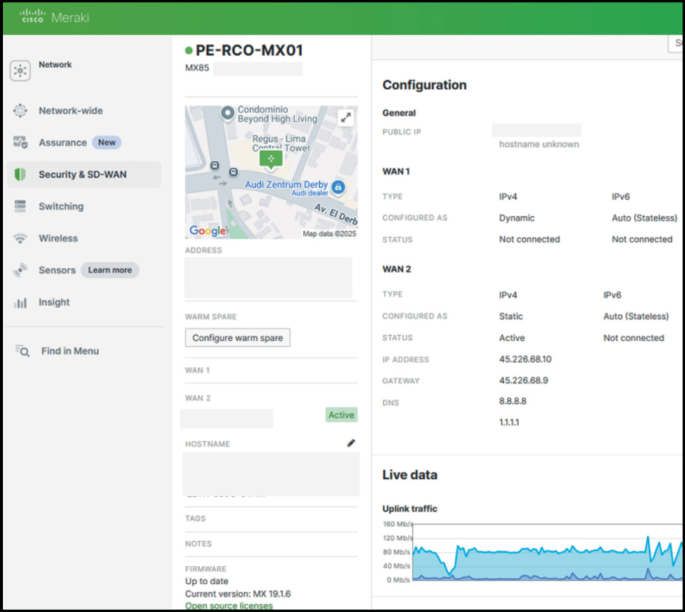 Implementation of SD-WAN with Cisco Meraki MX for Network Management ...