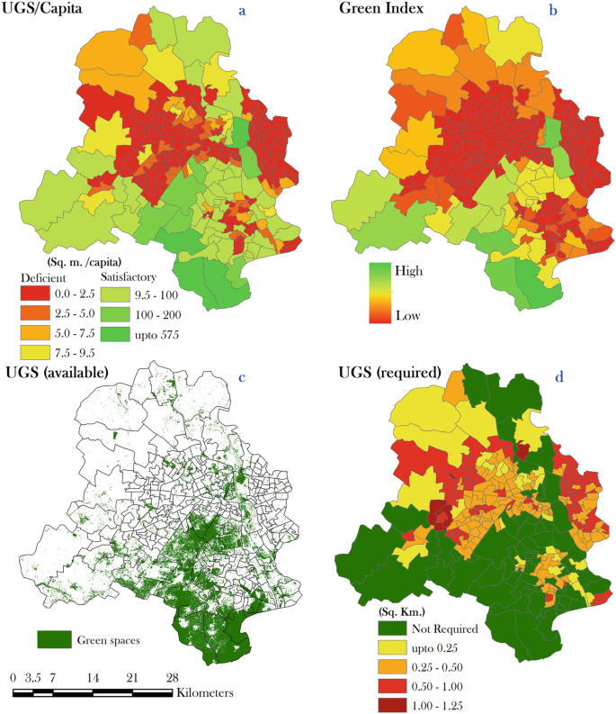 Morphological Patterns of Competing Urban Green Spaces in Megacity: A ...