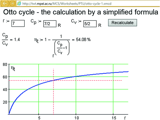 Otto Cycle or What Is Behind the Simplified Formula | SpringerLink