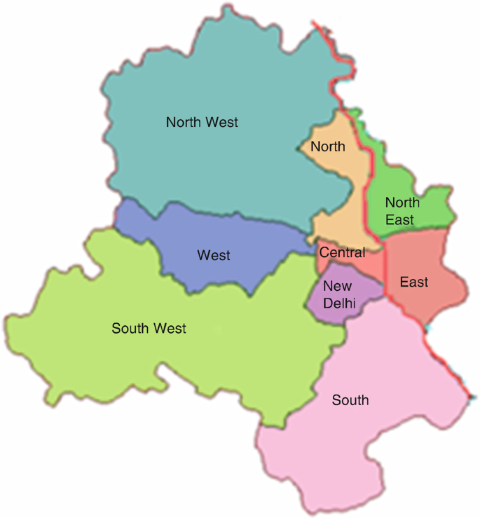 South East Delhi Map Groundwater Crisis Of A Mega City: A Case Study Of New Delhi, India |  Springerlink