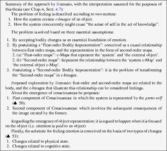 Simplified view of Damasio's model of consciousness: The protoself