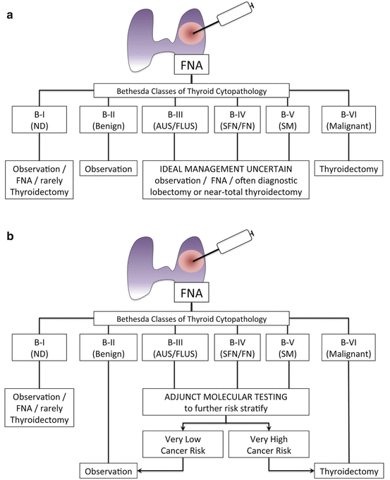 Molecular markers for the classification of cytologically indeterminate  thyroid nodules