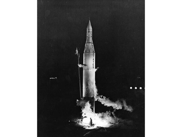 Rare Vintage 1950-60's Missile Launcher space rocket Original Package Unopened 