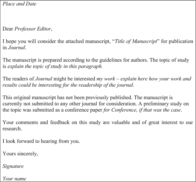 Writing Your First Journal Article | SpringerLink