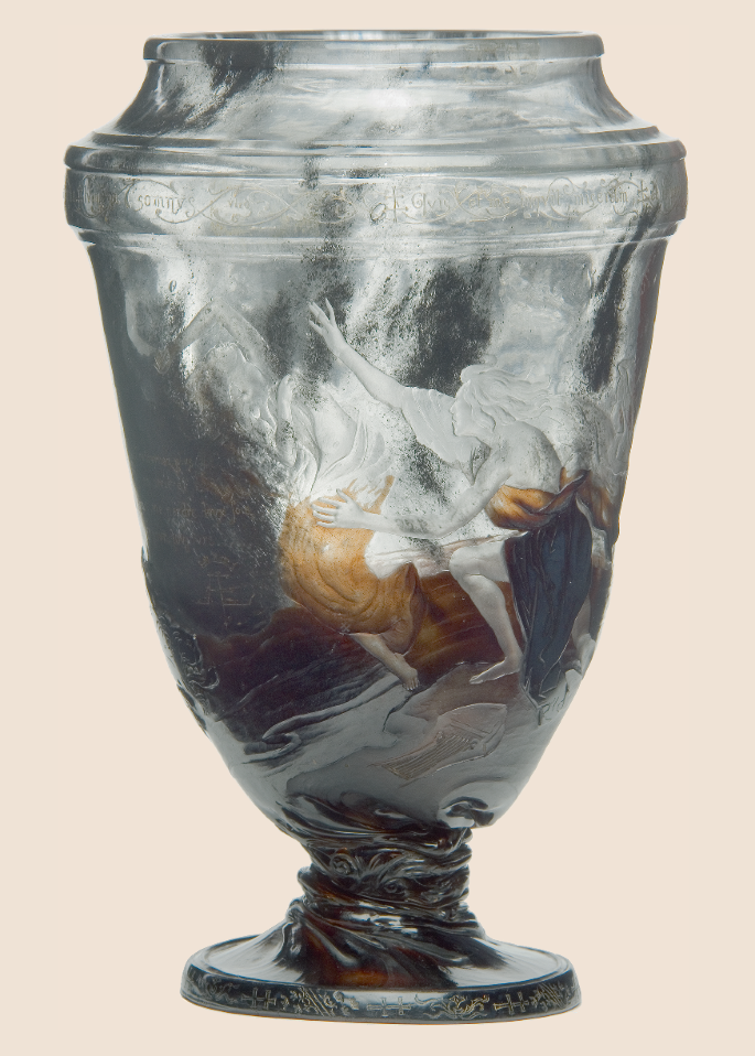 Grand vase en verre transparent de type tube. — Oh!MyFlor