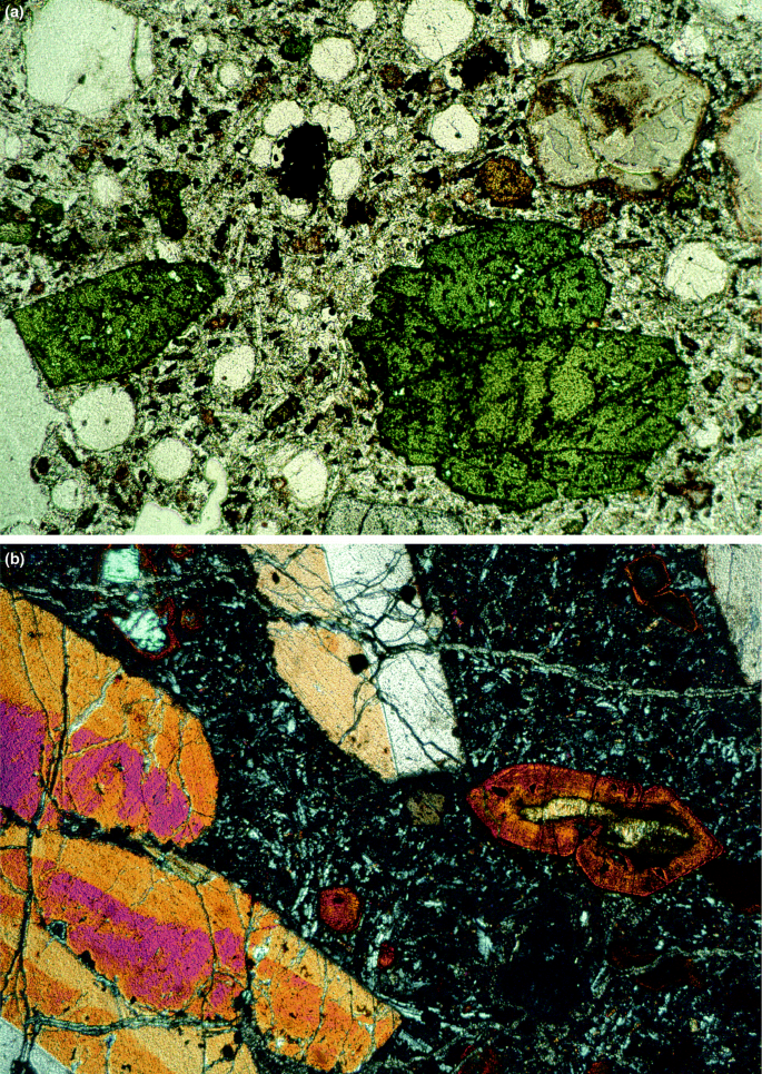 Permian volcanic Larvikite THIN SECTION polarising volcano AWESOME Norway 