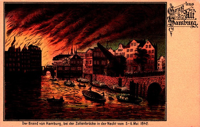 Hamburg Spaßkarte Reeperbahn Postkarte Zutritt verboten Grußkarte