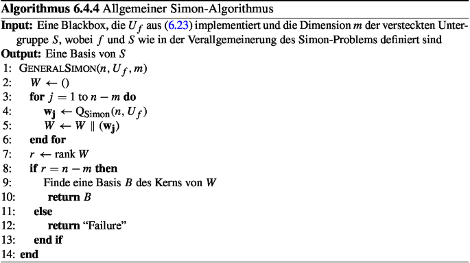 Die Algorithmen von Deutsch und Simon | Springer Nature Link (formerly ...
