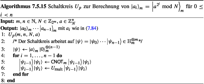 Die Algorithmen von Shor | Springer Nature Link (formerly SpringerLink)