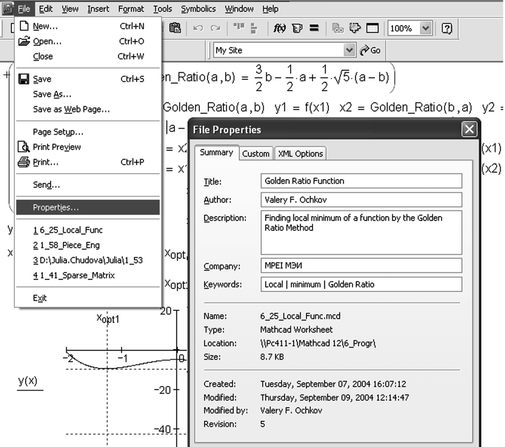 Interface of Mathcad 15 and Mathcad Prime | SpringerLink
