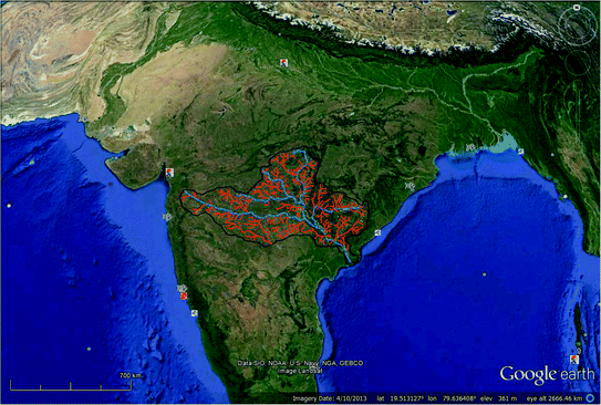 godavari river map
